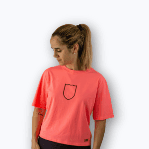 Camiseta rosa coral mujer SRB - Trop cort