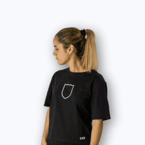 Camiseta negra mujer SRB - Crop Top